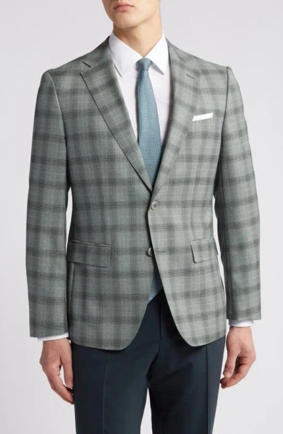 HUGO BOSS HUTSON PLAID VIRGIN WOOL SPORT COAT