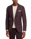 Hugo Boss Boss Hutson Virgin Wool & Linen Sport Coat In Open Red
