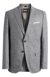 Hugo Boss Boss Hutson Virgin Wool Blend Sport Coat In Silver