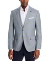 Hugo Boss Boss Hutson Slim Fit Windowpane Check Wool Sport Coat In Silver