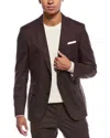 Hugo Boss Hutson Wool Suit Jacket In Multi
