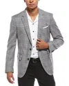 Hugo Boss Hutson Wool Blazer In Gray