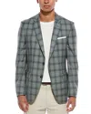 Hugo Boss Hutson Wool Blazer In Gray
