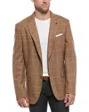 Hugo Boss Hutson Wool-blend Blazer In Brown
