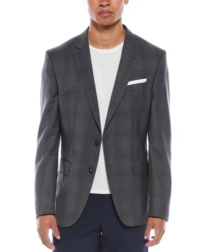Hugo Boss Hutson Wool Suit Jacket In Gray