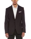 Hugo Boss Hutson Wool Suit Jacket In Brown