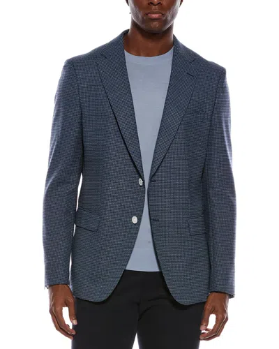 Hugo Boss Hutson Wool-blend Blazer In Blue