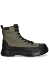 Hugo Boss Hybrid Boots In Green