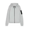 Hugo Boss Hybrid Jacket With Comfort-stretch Knit In Gray