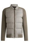 HUGO BOSS HYBRID JACKET WITH GOOSE DOWN AND FEATHER FILLING