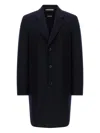 Hugo Boss Button Single-breasted Coat In Black