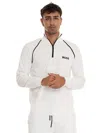 Hugo Boss Hydro-x-fa24 Sweatshirt With Half Zip In White