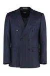 Hugo Boss Boss I Wear A Slim Fit Two-piece Suit Made Of Virgin Wool. In Blue