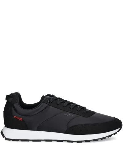 Hugo Boss Icelin Lace-up Sneakers In Black