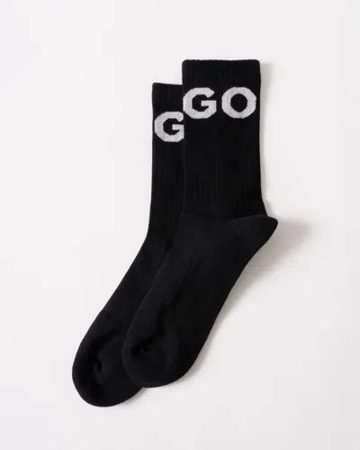 Hugo Boss Iconic 3-pack Quarter Length Combed Cotton Socks Nos In Black