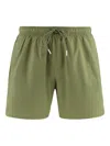 Hugo Boss Iconic Drawstring Swim Shorts In Green