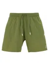 Hugo Boss Iconic Drawstring Swim Shorts In Green