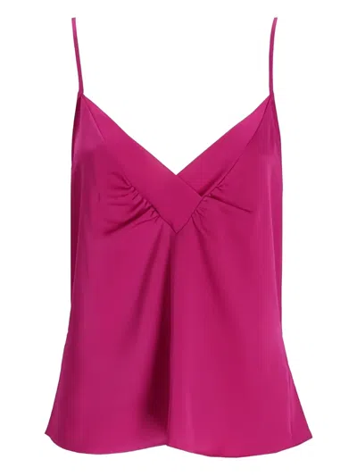 Hugo Boss Iecly V-neck Top In Pink