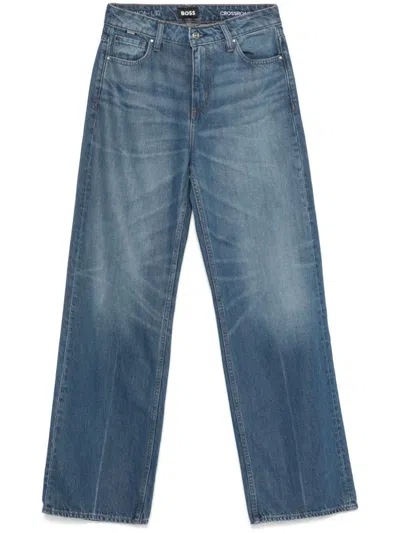 Hugo Boss Indigo Jeans In 蓝色
