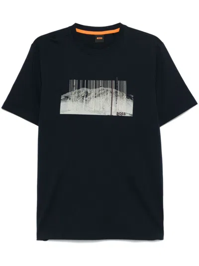 Hugo Boss Injungle T-shirt In Blue