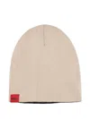 Hugo Boss Intarsia-knit Logo Beanie In Gold