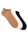 Hugo Boss Intarsia-logo Knitted Socks Pack In Black