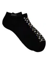 Hugo Boss Boss 2 Pack Monogram Ankle Socks In Black
