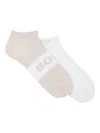 Hugo Boss Intarsia-logo Knitted Socks Pack In White