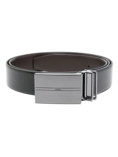 Hugo Boss Interchangeable Buckle Belt In Black