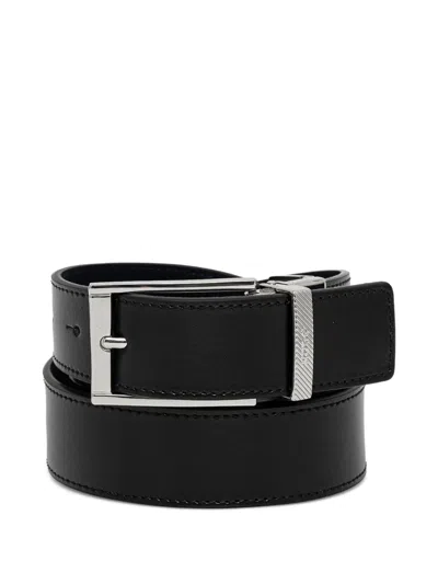 Hugo Boss Interchangeable-buckle Belt In Black