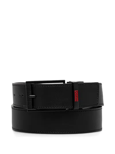 Hugo Boss Interchangeable-buckle Belt In Black
