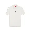 Hugo Boss Interlock-cotton Polo Shirt With Stacked Logo