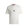 Hugo Boss Cotton-jersey Relaxed-fit T-shirt With Logo Print In White