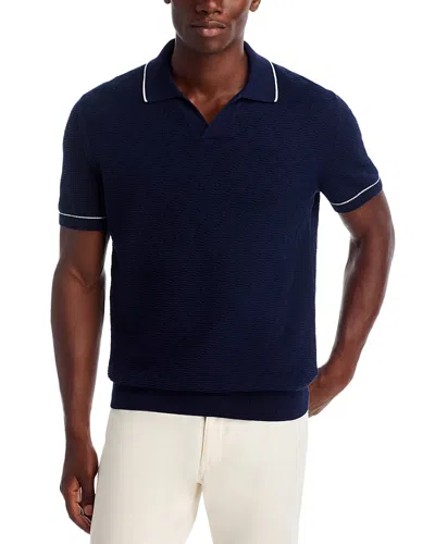 Hugo Boss Irenzo Knit Polo Shirt In Blue