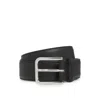 Hugo Boss Italian-leather Belt With Pin Buckle In Black