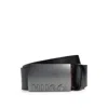 Hugo Boss Italian-leather Belt With Plaque Buckle In Black