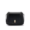 Hugo Boss Italian-leather Saddle Bag With Signature Hardware In Black