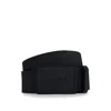 Hugo Boss Italian-made Belt In Embossed Leather With Textured Buckle In Black