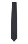Hugo Boss 7.5cm Black Silk Jacquard Formal Tie In Black