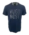 Hugo Boss Item O-neck Short-sleeved T-shirt In Blue