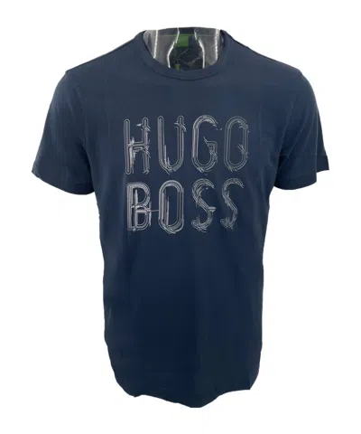Hugo Boss Item O-neck Short-sleeved T-shirt In Blue