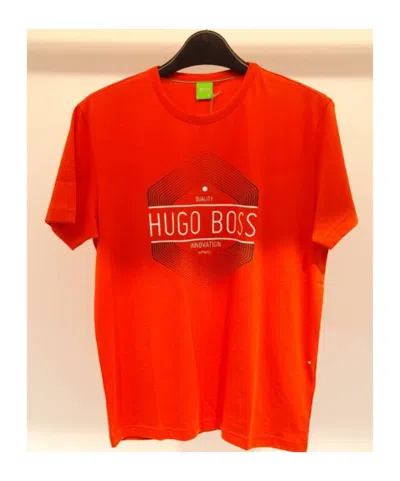 Hugo Boss Item O-neck Short-sleeved T-shirt In Red