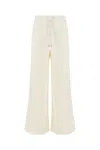 Hugo Boss Ivory Stretch Polyester Blend Joggers In 118