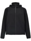 Hugo Boss Windproof Removable-hood Jacket In Schwarz