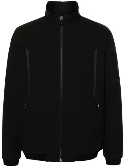 Hugo Boss J_arena Zip-up Track Jacket In Black