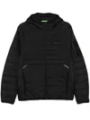 Hugo Boss J_thor 2 Black Oversized Down Jacket With Hood In 黑色