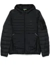 Hugo Boss J_thor 2 Black Oversized Down Jacket With Hood In Schwarz