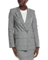 Hugo Boss Boss Orange Jachecky Blazer Jacket In Grey