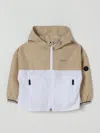 Hugo Boss Coat Boss Kids Color Beige In Multi