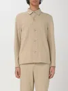 Hugo Boss Textured Fabric Button-up Shirt In Beige